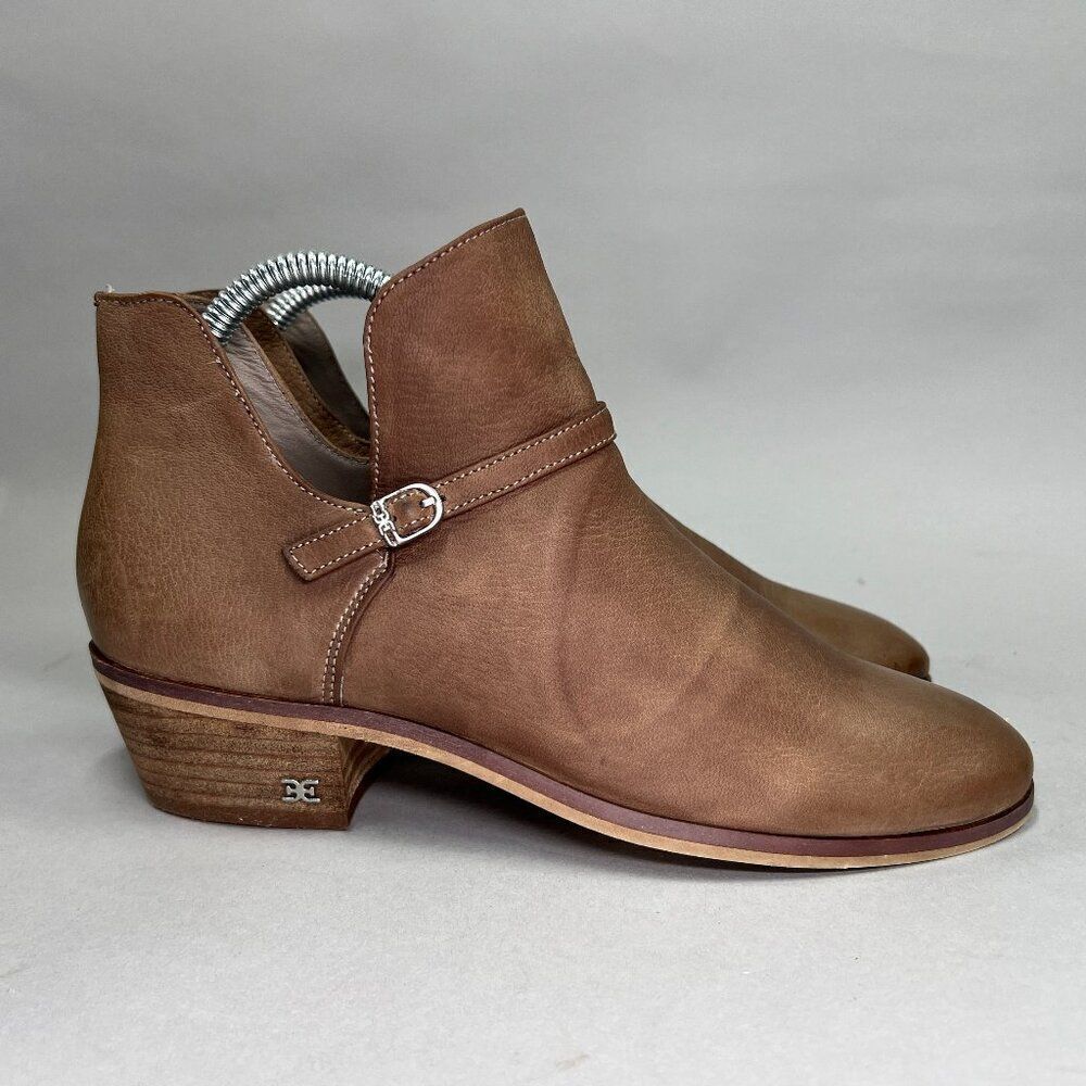 Sam Edelman‎ Women's Size 7 Light Brown Leather Ankle Boots